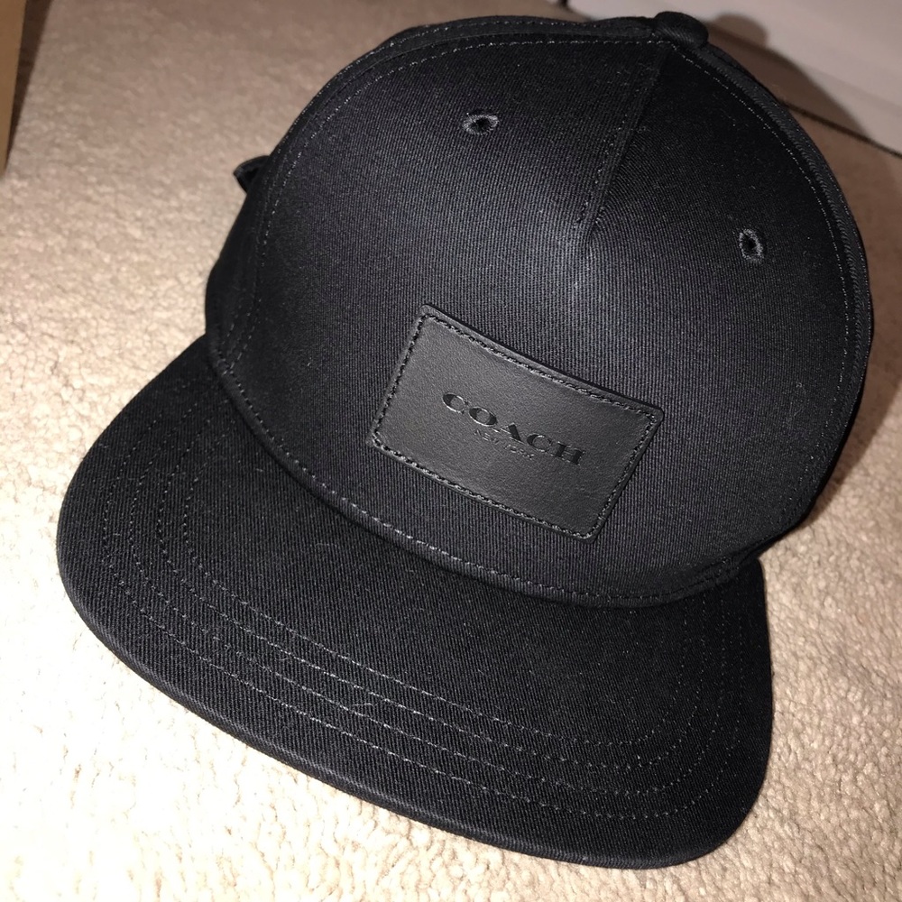 Coach Men’s Flat Brim Strapback Hat